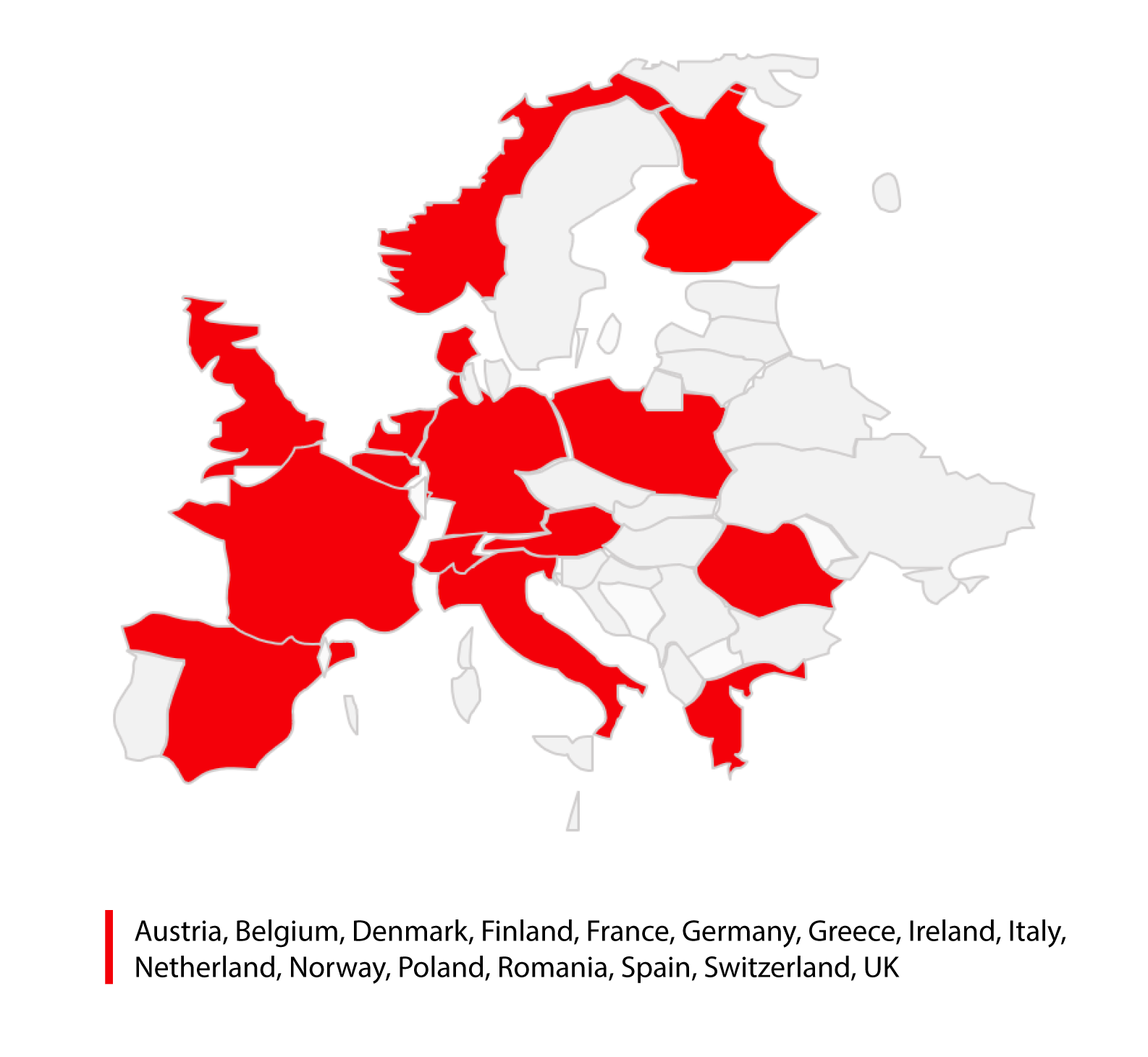 Total it global Multinational Food Manufacturing Europe map